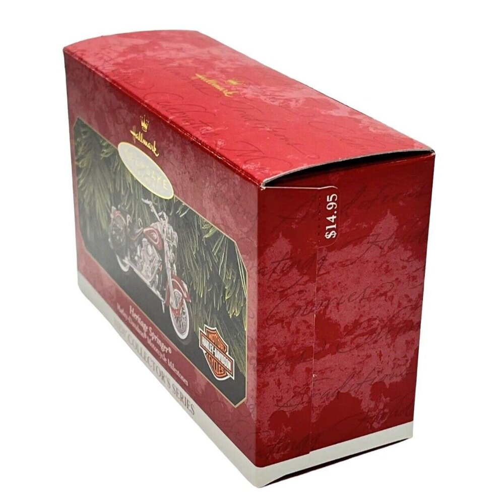 New Heritage Springer Harley-Davidson Motorcycle Hallmark Keepsake Ornament 1999 - Picture 12 of 12